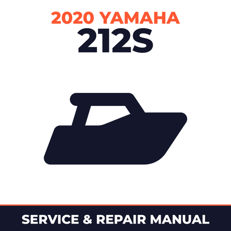 2020 Yamaha 212S Service and Repair Manual - boat workshop manual cover