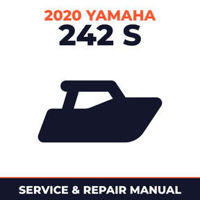 2020 Yamaha 242 S Service and Repair Manual - boat workshop manual cover