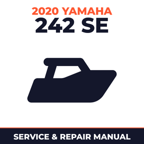 2020 Yamaha 242 SE Service and Repair Manual - boat workshop manual cover