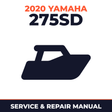 2020 Yamaha 275SD Service and Repair Manual - boat workshop manual cover