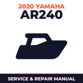 2020 Yamaha AR240 Service and Repair Manual - boat workshop manual cover