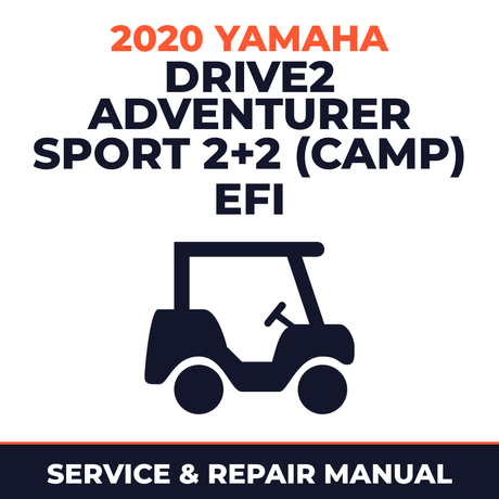 2020 Yamaha DRIVE2 ADVENTURER SPORT 2+2 (CAMP) EFI Service and Repair Manual - golf car workshop manual cover