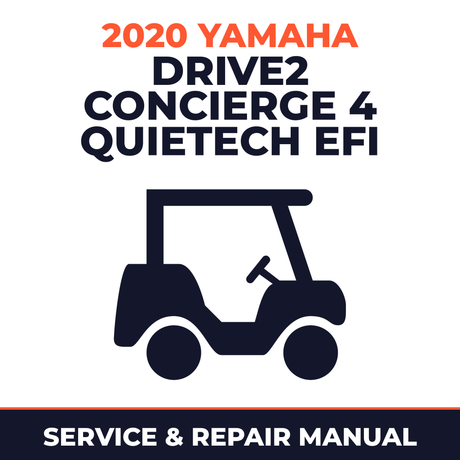 2020 Yamaha DRIVE2 CONCIERGE 4 QUIETECH EFI Service and Repair Manual - golf car workshop manual cover