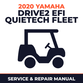 2020 Yamaha DRIVE2 EFI QUIETECH FLEET Service and Repair Manual - golf car workshop manual cover