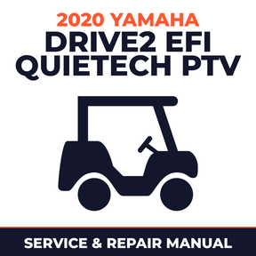 2020 Yamaha DRIVE2 EFI QUIETECH PTV Service and Repair Manual - golf car workshop manual cover