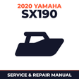 2020 Yamaha SX190 Service and Repair Manual - boat workshop manual cover