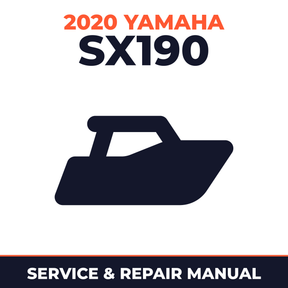 2020 Yamaha SX190 Service and Repair Manual - boat workshop manual cover
