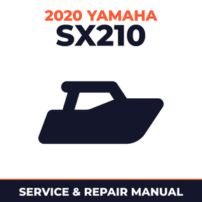 2020 Yamaha SX210 Service and Repair Manual - boat workshop manual cover