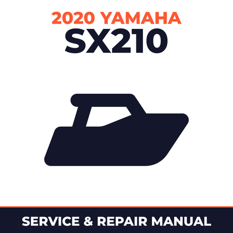 2020 Yamaha SX210 Service and Repair Manual - boat workshop manual cover