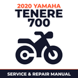 2020 Yamaha Tenere 700 Service and Repair Manual - motorcycle workshop manual cover