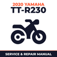 2020 Yamaha TT-R230 Service and Repair Manual - motorcycle workshop manual cover