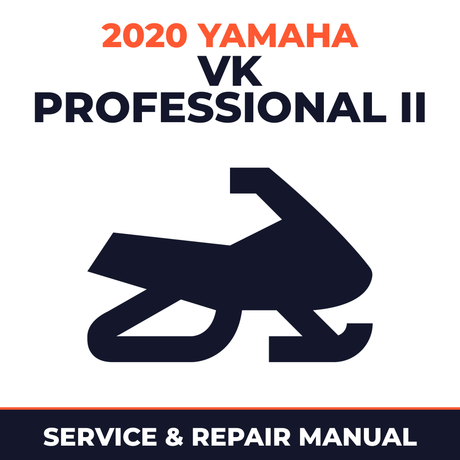 2020 Yamaha VK PROFESSIONAL II Service and Repair Manual - snowmobile workshop manual cover