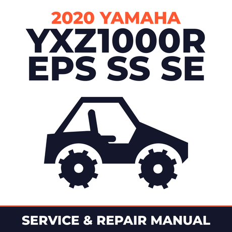 2020 Yamaha YXZ1000R EPS SS SE Service and Repair Manual - side-by-side workshop manual cover