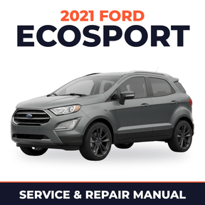 2021 Ford EcoSport service and repair manual cover with vehicle photo