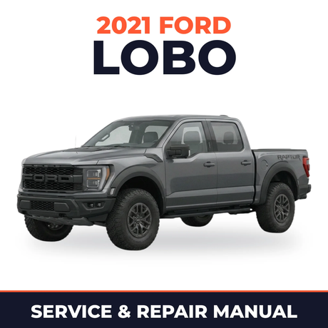 2021 Ford Lobo service and repair manual cover with vehicle photo