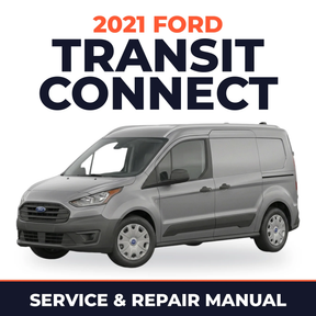 2021 Ford Transit Connect service and repair manual cover with vehicle photo