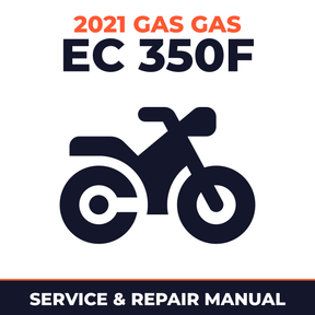 2021 Gas Gas EC 350F Service and Repair Manual - motorcycle workshop manual cover