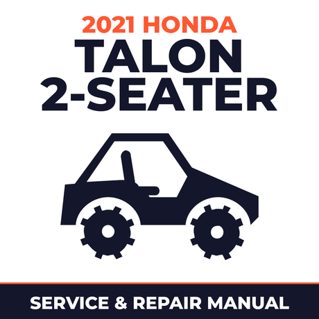 2021 Honda Talon 2-Seater Service and Repair Manual - side-by-side workshop manual cover