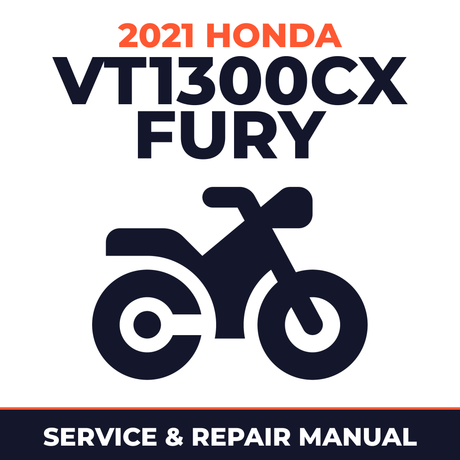 2021 Honda VT1300CX Fury Service and Repair Manual - motorcycle workshop manual cover