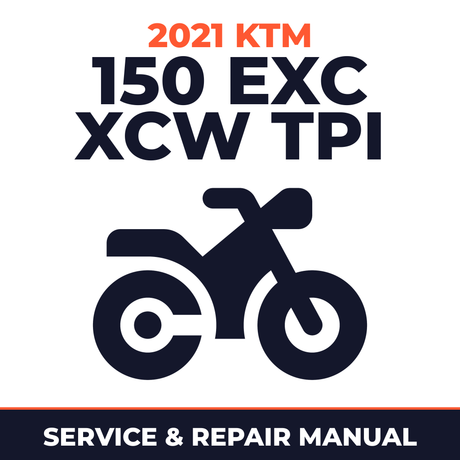 2021 KTM 150 EXC XCW TPI Service and Repair Manual - motorcycle workshop manual cover