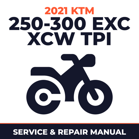 2021 KTM 250-300 EXC XCW TPI Service and Repair Manual - motorcycle workshop manual cover