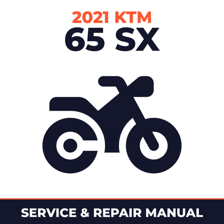 2021 KTM 65 SX Service and Repair Manual - motorcycle workshop manual cover