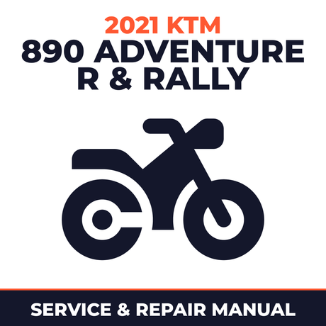 2021 KTM 890 Adventure R & Rally Service and Repair Manual - motorcycle workshop manual cover