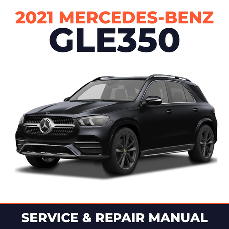 2021 Mercedes-Benz GLE350 service and repair manual cover with vehicle photo