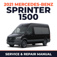 2021 Mercedes-Benz Sprinter 1500 service and repair manual cover with vehicle photo