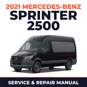 2021 Mercedes-Benz Sprinter 2500 service and repair manual cover with vehicle photo