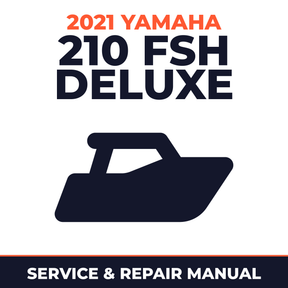 2021 Yamaha 210 FSH DELUXE Service and Repair Manual - boat workshop manual cover