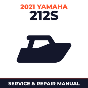 2021 Yamaha 212S Service and Repair Manual - boat workshop manual cover