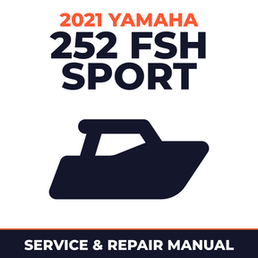 2021 Yamaha 252 FSH SPORT Service and Repair Manual - boat workshop manual cover