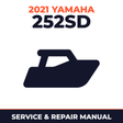2021 Yamaha 252SD Service and Repair Manual - boat workshop manual cover