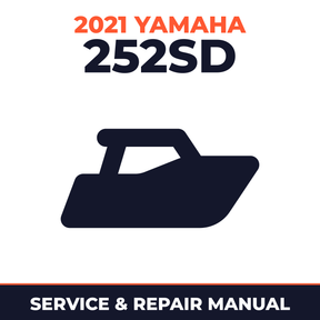 2021 Yamaha 252SD Service and Repair Manual - boat workshop manual cover