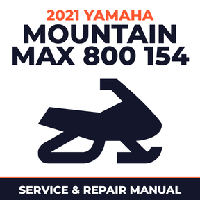 2021 Yamaha MOUNTAIN MAX 800 154 Service and Repair Manual - snowmobile workshop manual cover