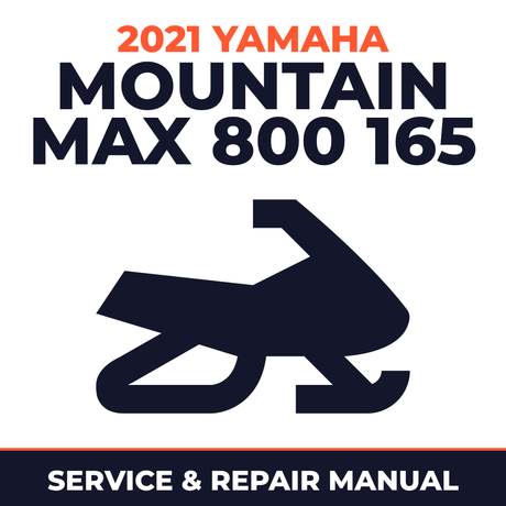 2021 Yamaha MOUNTAIN MAX 800 165 Service and Repair Manual - snowmobile workshop manual cover