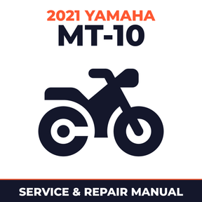 2021 Yamaha MT-10 Service and Repair Manual - motorcycle workshop manual cover