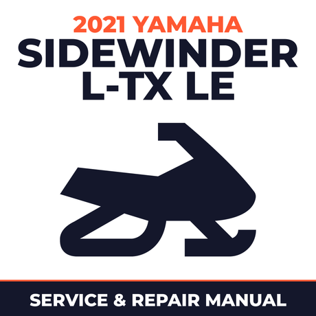 2021 Yamaha SIDEWINDER L-TX LE Service and Repair Manual - snowmobile workshop manual cover