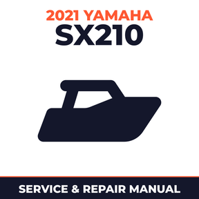 2021 Yamaha SX210 Service and Repair Manual - boat workshop manual cover