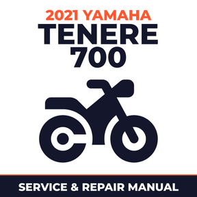 2021 Yamaha TENERE 700 Service and Repair Manual - motorcycle workshop manual cover
