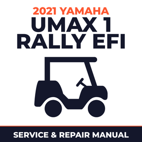 2021 Yamaha UMAX 1 RALLY EFI Service and Repair Manual - golf car workshop manual cover