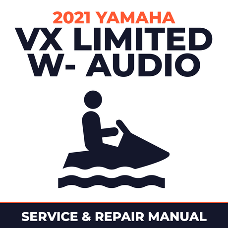 2021 Yamaha VX Limited w- audio Service and Repair Manual - personal watercraft workshop manual cover