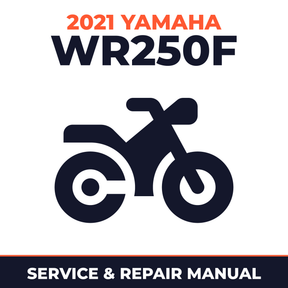 2021 Yamaha WR250F Service and Repair Manual - motorcycle workshop manual cover