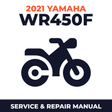 2021 Yamaha WR450F Service and Repair Manual - motorcycle workshop manual cover