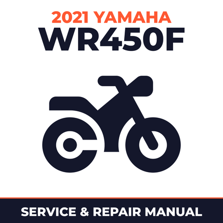 2021 Yamaha WR450F Service and Repair Manual - motorcycle workshop manual cover