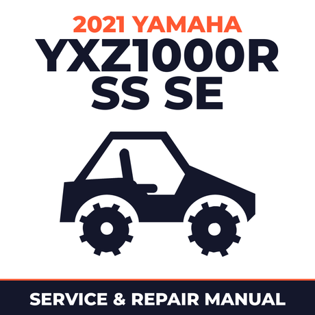 2021 Yamaha YXZ1000R SS SE Service and Repair Manual - side-by-side workshop manual cover