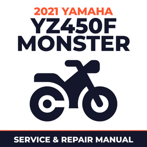 2021 Yamaha YZ450F MONSTER Service and Repair Manual - motorcycle workshop manual cover