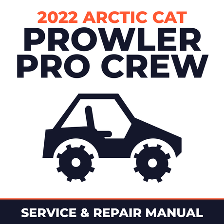 2022 Arctic Cat Prowler Pro Crew Service and Repair Manual - side-by-side workshop manual cover