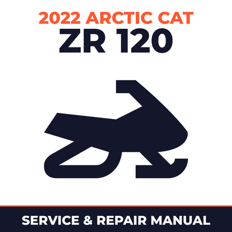 2022 Arctic Cat ZR 120 Service and Repair Manual - snowmobile workshop manual cover